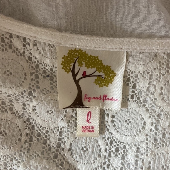 Anthropologie Fig and Flower top large festival boho chic flowy paisley floral - Picture 11 of 12